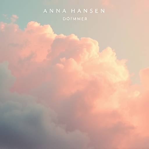 Albumcover for Anna Hansens 'Drømmer', et popalbum med myke farger